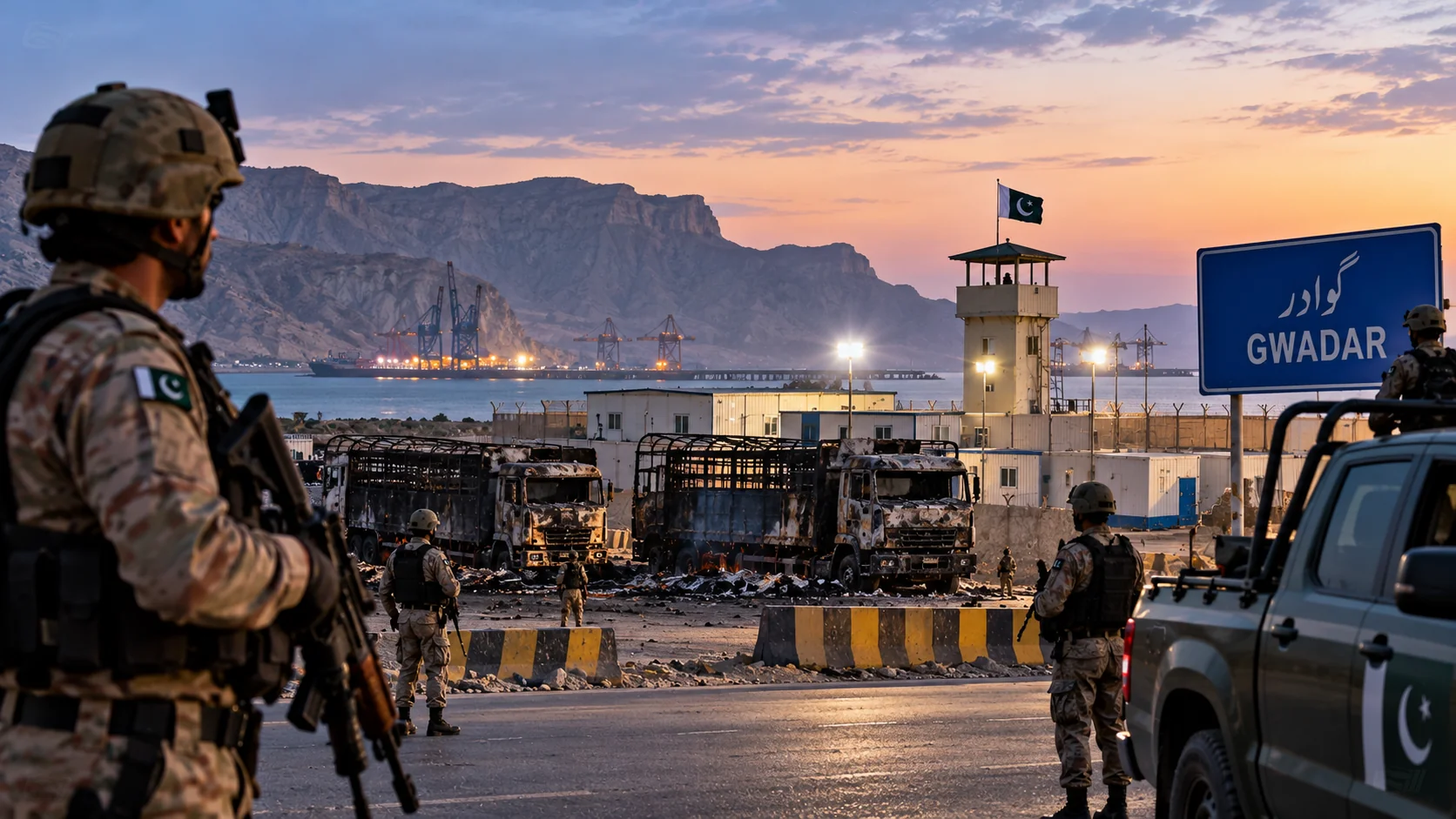 Security Forces Kill Three Militants, Foil Attack on Gwadar Construction Camp