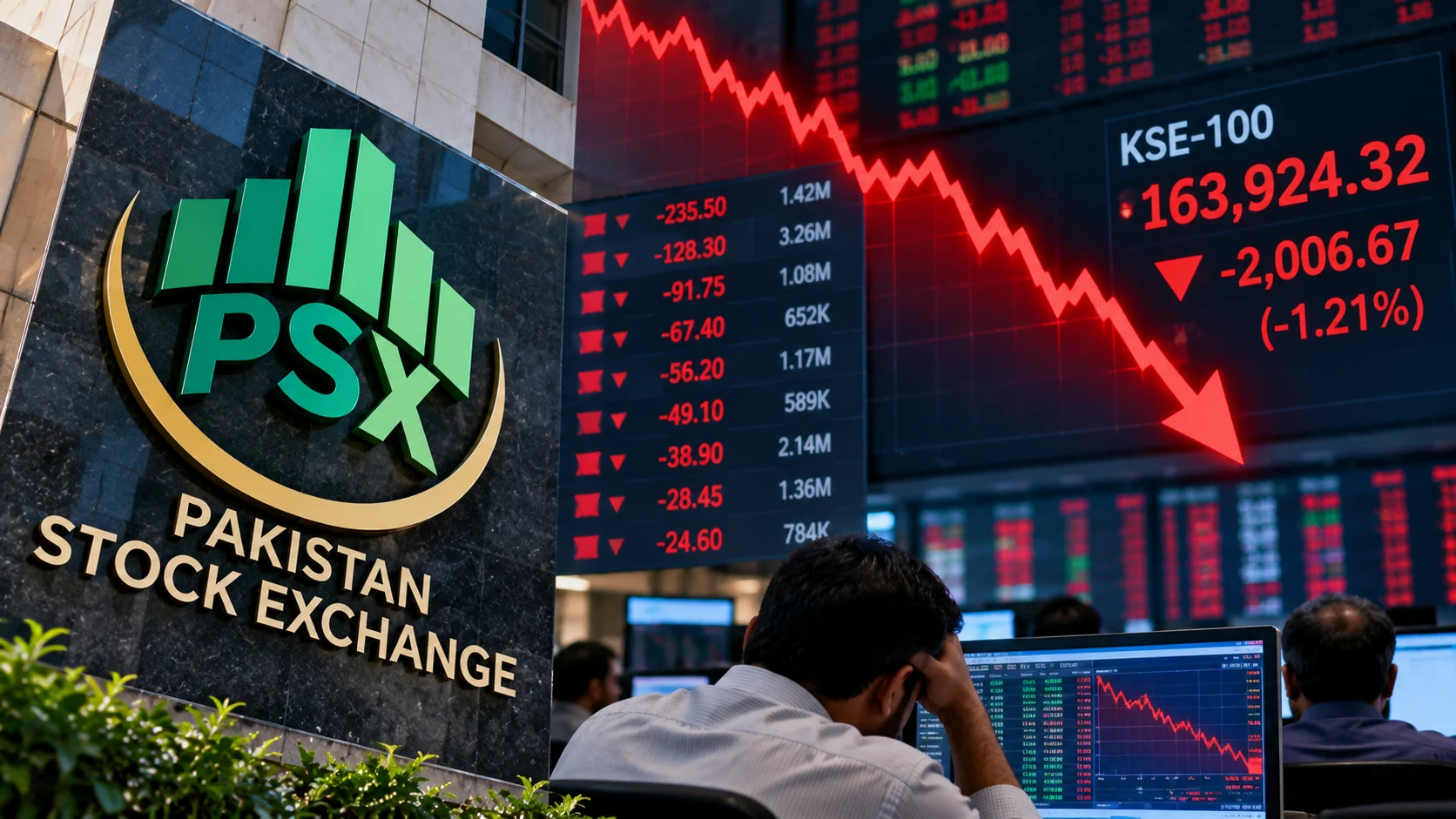 Pakistan Stock Market Falls Over 2,000 Points Amid Oil Price Fears