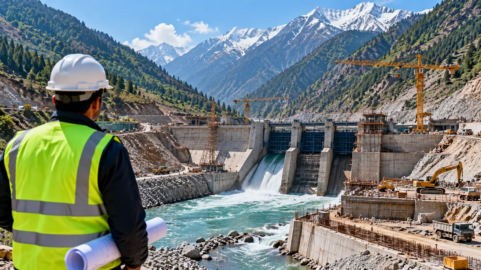 AI-generated editorial illustration for World Bank Raises Concerns Over $727 Million KP Energy Project.