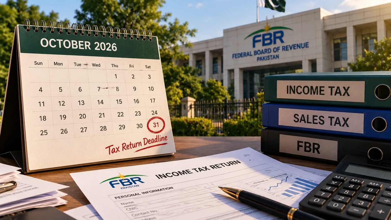 FBR Further Extends Tax Year 2026 Return Filing Deadline to 31 October