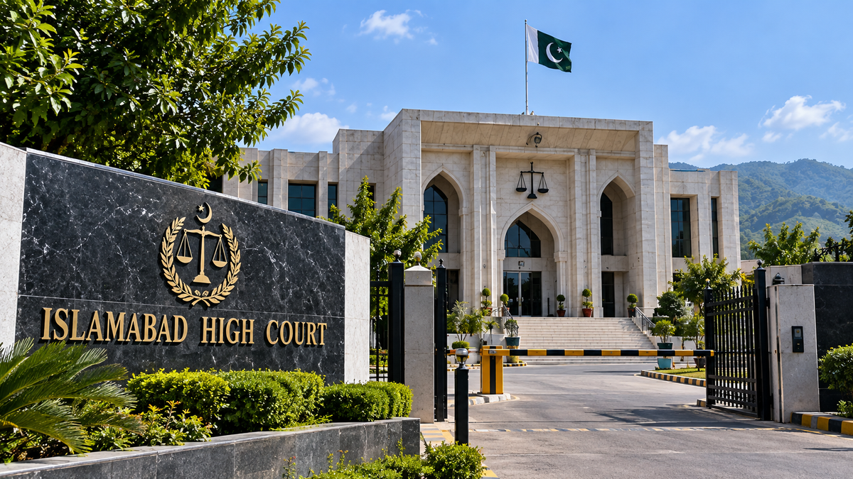 Pakistan Report illustration of the Islamabad High Court building in Islamabad