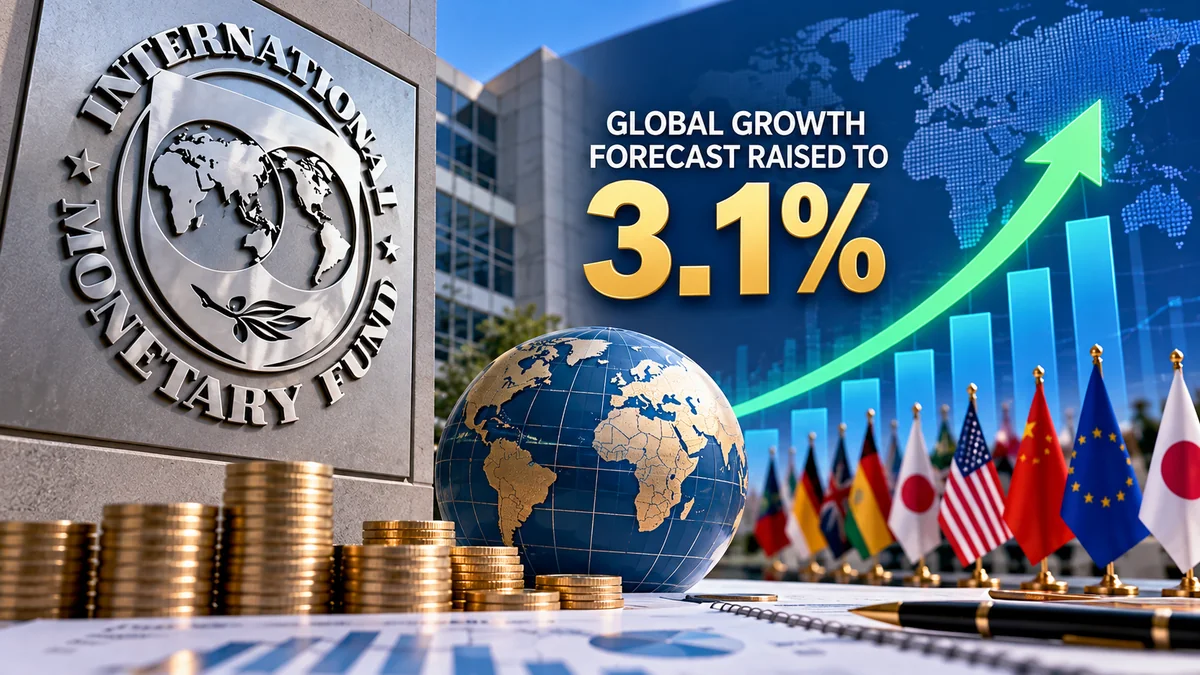 IMF Raises 2026 World Growth Forecast to 3.1%, Warns of Risks