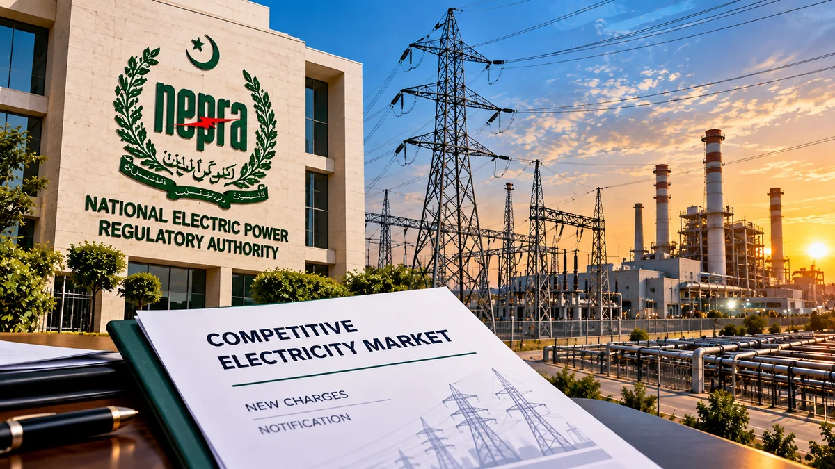Illustration of NEPRA competitive electricity market grid charges