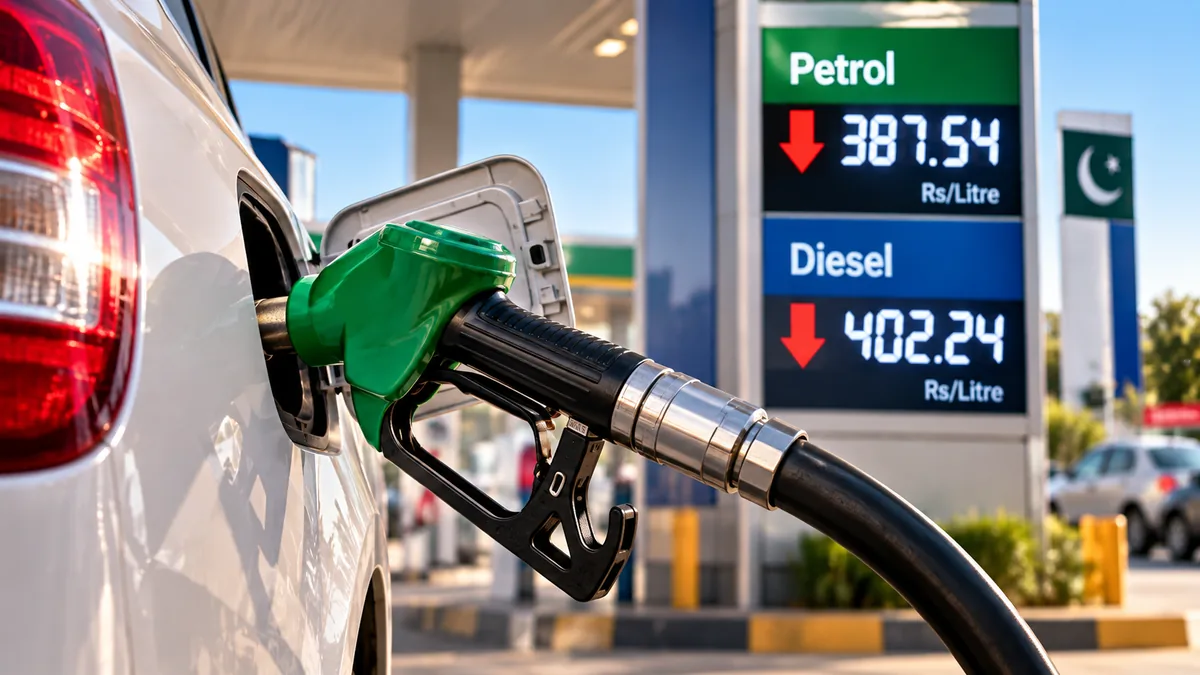AI-generated Pakistan Report editorial illustration showing petrol and diesel prices in Pakistan for September 30, 2026.
