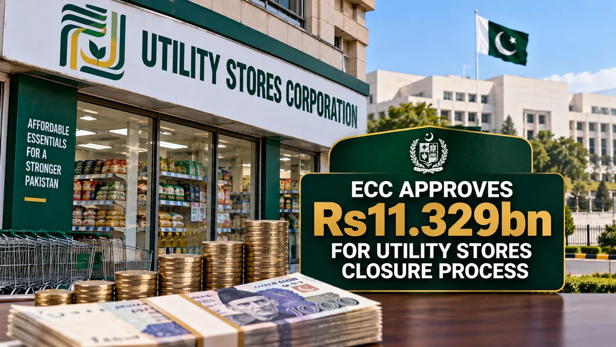 Illustration of Utility Stores Corporation and ECC-approved closure funding.